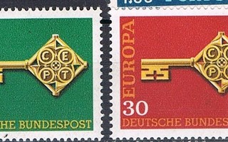 L-Saksa 1968 - Europa CEPT  ++
