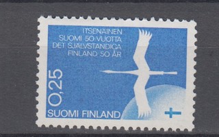 Itsenäinen Suomi 50 v 0.25 mk...5.12.1967 **