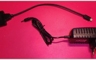 2,5/3,5" SATA - USB C -kovalevyadapteri + virtalähde #29366