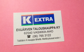 TT-etiketti K Extra Evijäven Talouskauppa Ky, Vasikka-aho