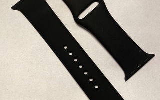 Musta silikoniranneke Apple Watchiin 42/44 mm