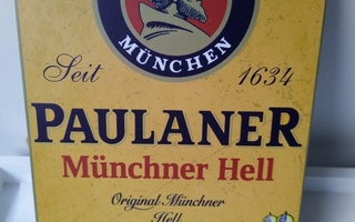 PELTIKYLTTI PAULANER  MÜNCHNER HELL 20X30CM *UUSI!*