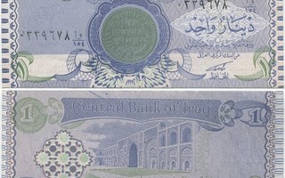 Irak Iraq 1 Dinar 1992 (P-79) UNC