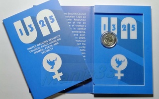 2€ Juhlaraha Malta 2022 Women,peace and security, blisteri