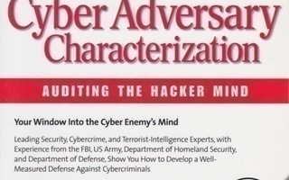 Tom Parker: Cyber Adversary Characterization