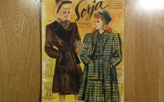 Sorja MUOTIKAUSI 1946-1947 * vaatetus Sorja-malli mallit * m