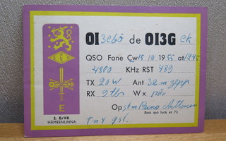 Vanha QSL - kortti