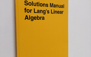 Rami Shakarchi : Solutions Manual for Lang's Linear Algeb...