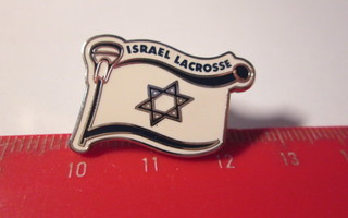 ISRAEL Lacrosse "  Haavipallo" lippu pinssi