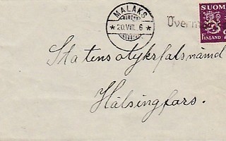 1936, Kirje Malaks, rivileima Övermalaks