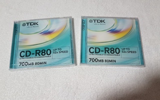 TDK CD-R 80MIN 700MB 52X 2kpl.