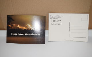 postikortti  (T)  Taivalkosken hiitokeskus - Kesät-talvet