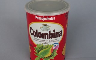 Colombina papukaija kahvipurkki, siisti