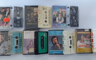 8 kpl erilaista  c-kasettia kotimaista musiikkia