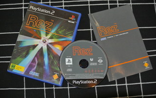 REZ 2001 psykdeelinen Playstation 2 PS2 peli SEGA + ohjeet