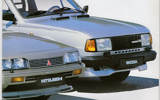 Skoda- ja Mitsubishi-lisävarusteet - esite 1987