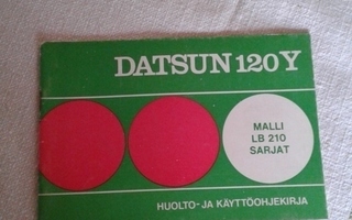 Datsun 120Y huolto-ja käyttöohjekirja 1974