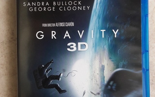 Gravity 3D, blu-ray 3D + blu-ray. George Clooney