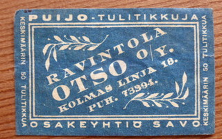 RAVINTOLA OTSO O/Y