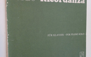 Franz Liszt : Ricordanza - fur klavier ; for piano solo