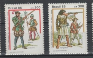 (S1374) BRAZIL, 1985 (Military Uniforms). Mi ## 2138-2141