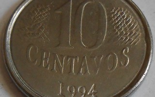 BRASILIA  10 Centavos v.1994  KM#633    Circ.