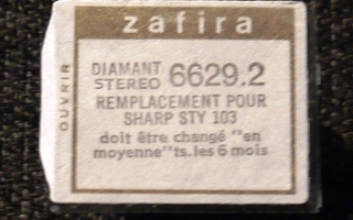 Levysoittimen neula Zafira Diamant 6629.2 (SHARP STY 103)