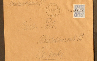 # 19233 # Pp Tanttila + Hämeenlinna kirje Helsinki