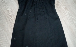 Musta paljetein koristeltu mekko koko 38
