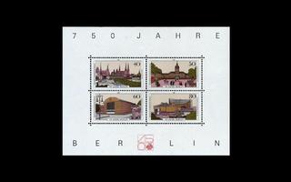 Berlin 772-5BL8 ** Berliini 750v blokki (1987)