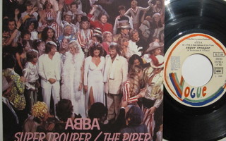 Abba Super Trouper / The Piper 7" sinkku Ranskalainen