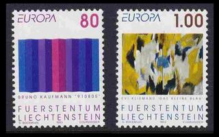 Liechtenstein 1054-5 ** Europa nykytaide (1993)