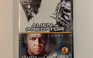 (SL) UUSI! 2 DVD) Alien vs Predator / Master & Commander