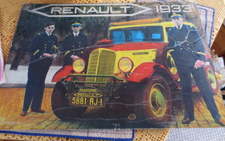 Pahvimainos Renault, 1933