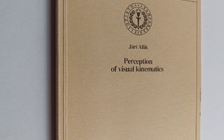 Juri Allik : Perception of visual kinematics