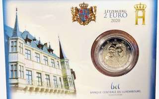 2 EURO LUXEMBURG 2020 "PRINSSI HENRY MINT MARK" COINCART