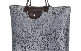 Grey Letter Shopper Bag