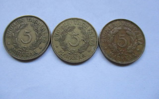 5 markkaa 1931 - 1949