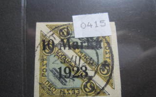 Eesti 1923, 10 mk/5+5 mk merkki Tallina -24