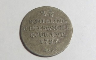 Schleswig-Holstein 2 1/2 schilling courant 1787 MF