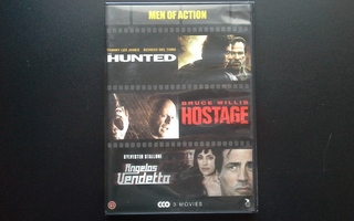 DVD: Men of Action: The Hunted, Hostage, Angelos Vendetta