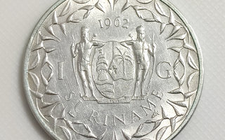 Suriname 1 Gulden 1962, Hopeakolikko