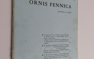 Ornis Fennica 3-4/1973 Vol 50