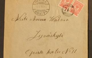 # 19585 # Numeroleima 740 + Imatra kirje Jyväskylä