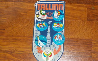 Olympialaiset 1980 Viro,Tallinna 7kpl Rintamerkki + Viiri