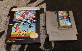 NES - Super Mario Bros / Duck Hunt + suomalainen repro-boksi