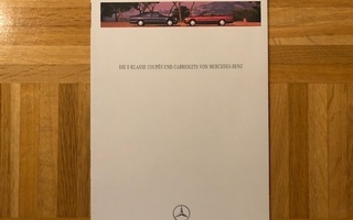 Esite Mercedes-Benz A124/C124 Cabriolet ja Coupe, 1994/1995