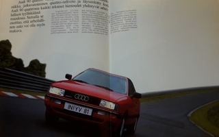 Audi Quattro mallisto -esite 1988