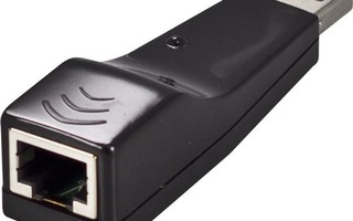 Deltaco USB 2.0 LAN verkkosovitin, 10/100Mbps, 1xRJ45, musta