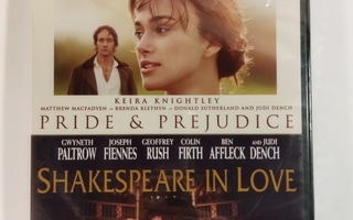 (SL) UUSI 2 DVD) Pride & Prejudice / Shakespeare in Love